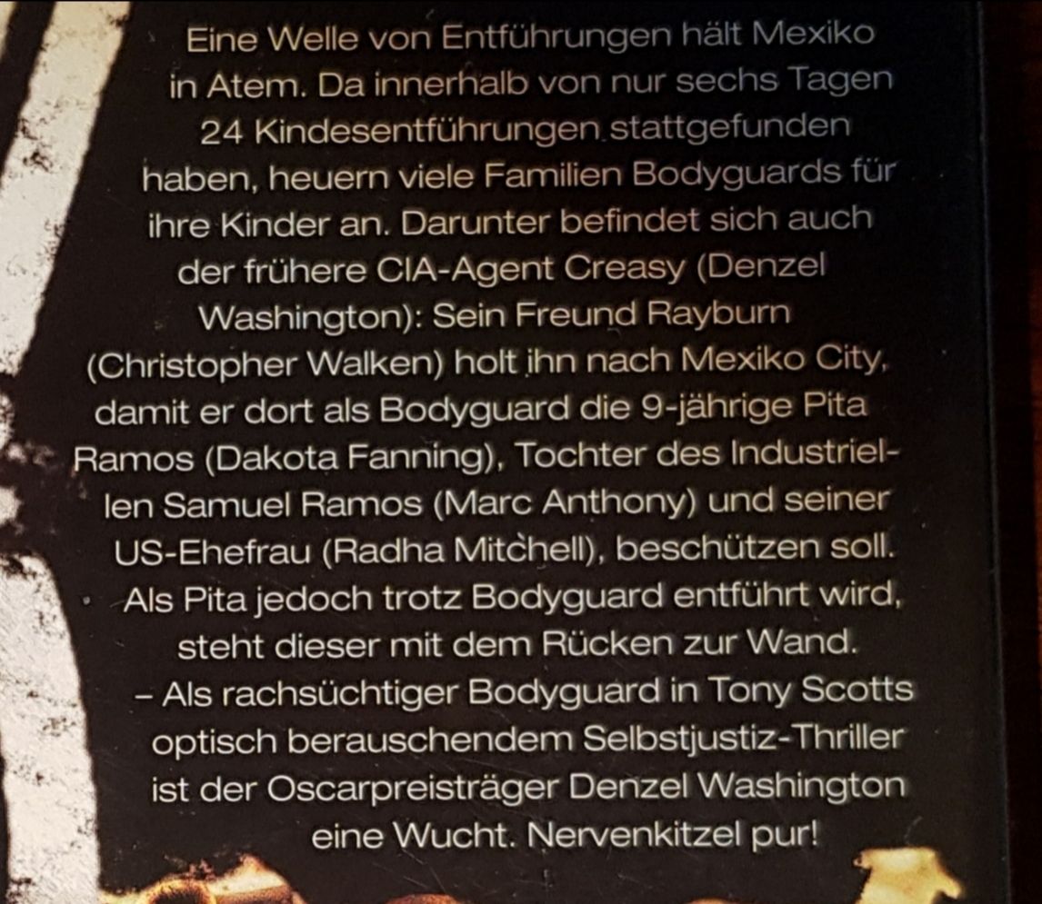 Tutti i DVDs: Man on Fire - DVD – Usato da Erlenbach ZH venduto da wem_6f9c 3