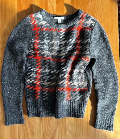 Damen Pullover - 100% Kaschmir – Grau, Grösse L