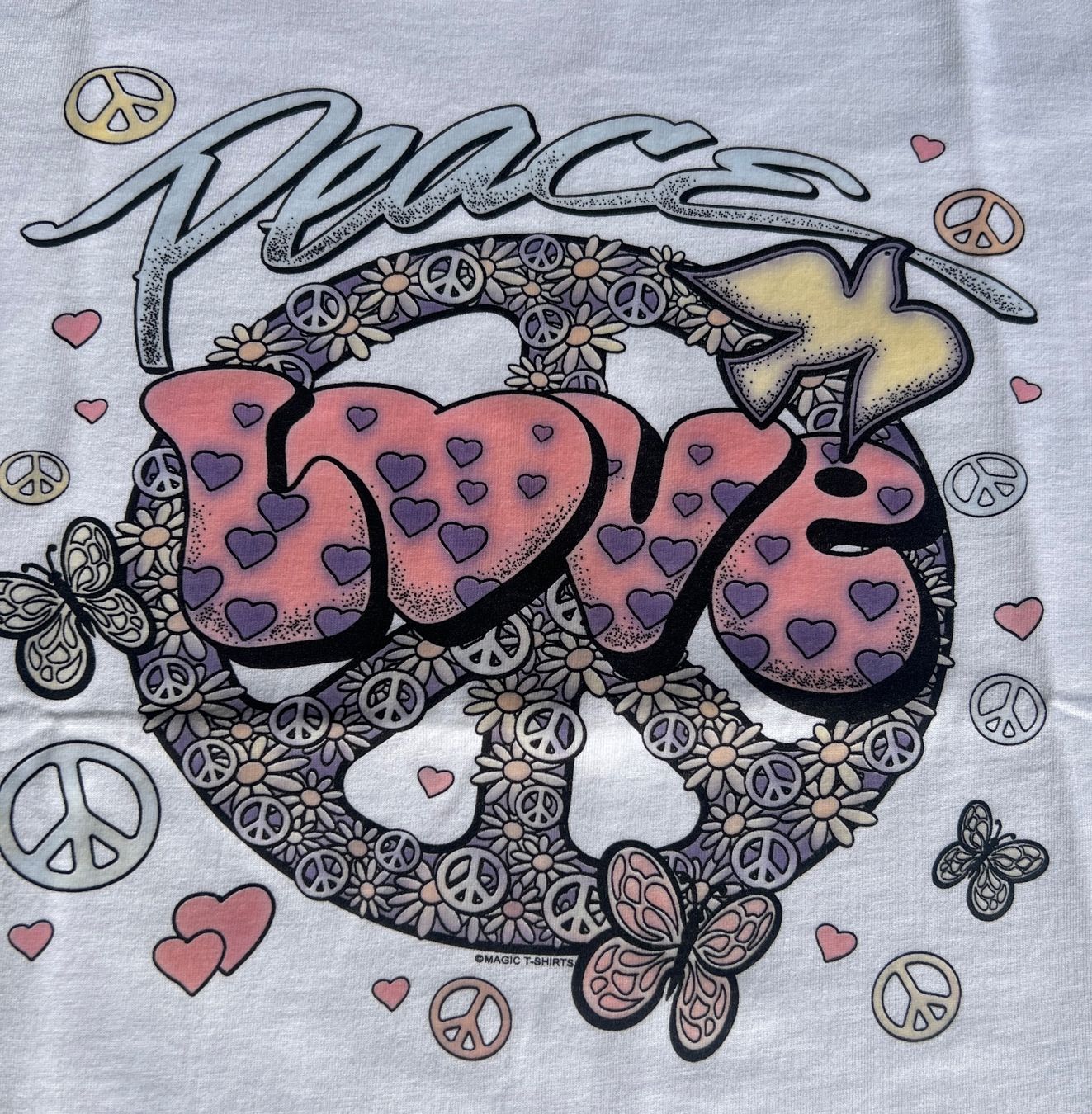 T-shirt: Magic T-Shirt`s Peace Love Gr. 2XL – Nuovo (secondo la descrizione) da Rothrist venduto da Digibobi 2