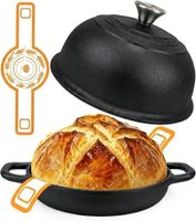 Gusseisen Topf 24cm 4,7L Brotbacken Sauerteig