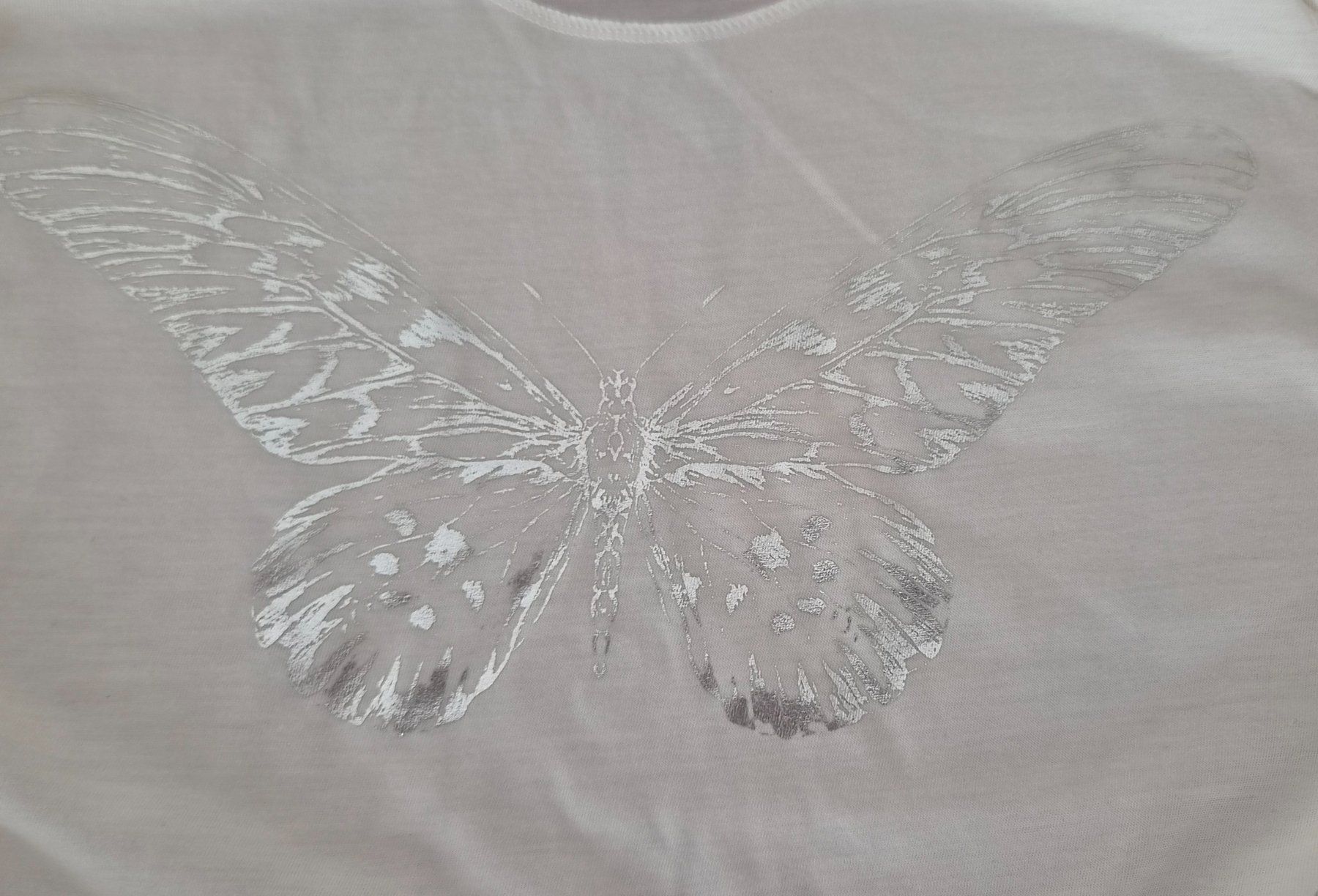 Tops: Boho Tanktop M Sommertop Silberprint Schmetterling – Neu (gemäss Beschreibung) aus Affoltern am Albis von thingsANDthings 3