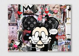 Basel Pop Art Kunst Mickey Mouse Taube City Love Fashion