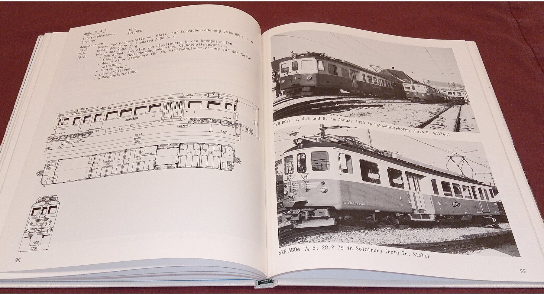 Libri: SOLOTHURN-ZOLLIKOFEN-BERN-BAHN  Geschichte Rollmaterial 1979 – Usato da Hätzingen venduto da memory-lane 6