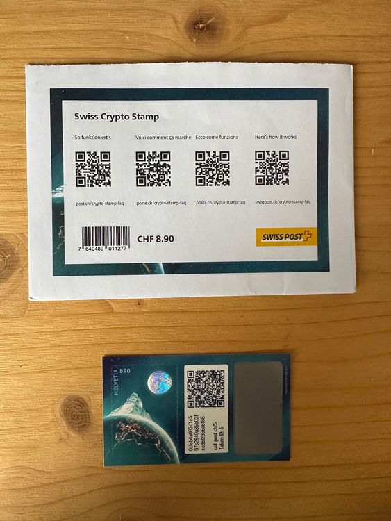 Tutti i francobolli: Swiss Crypto Stamps ID: 5, Pilatus – Nuovo (secondo la descrizione) da Meggen venduto da Head_automatica