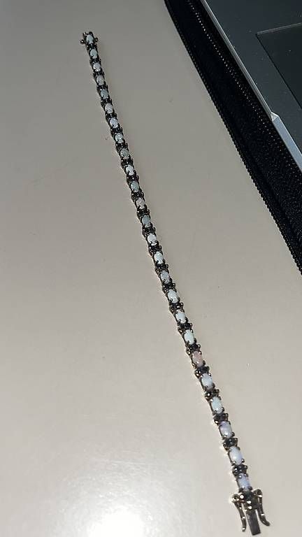 Bracciali & Braccialetti: 925 Silber Armband mit Opalen – Usato da Kreuzlingen venduto da gab_75s8 1