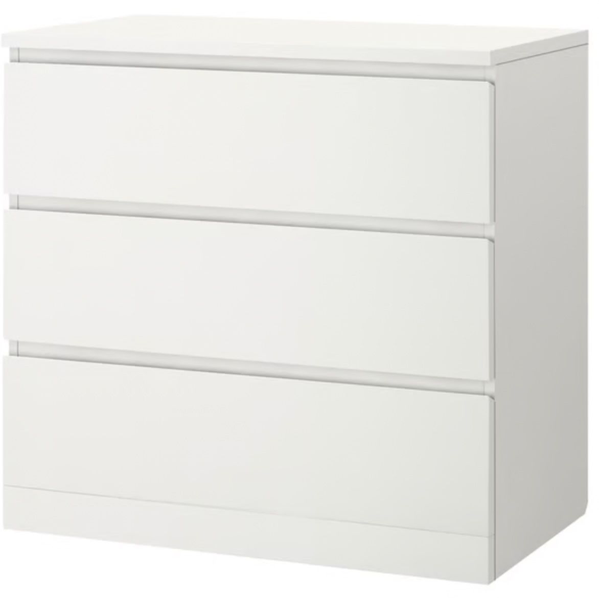 Ikea Cassettiere: IKEA MALM Kommode mit 3 Schubladen - blau bemalt – Usato da Zürich venduto da el_nota