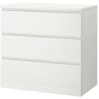 IKEA MALM Kommode mit 3 Schubladen - blau bemalt