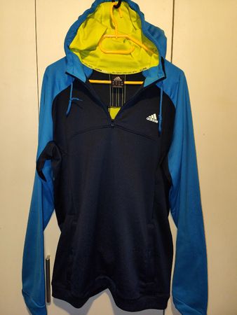 Adidas Climacool Hoodie L – Blau/Neon