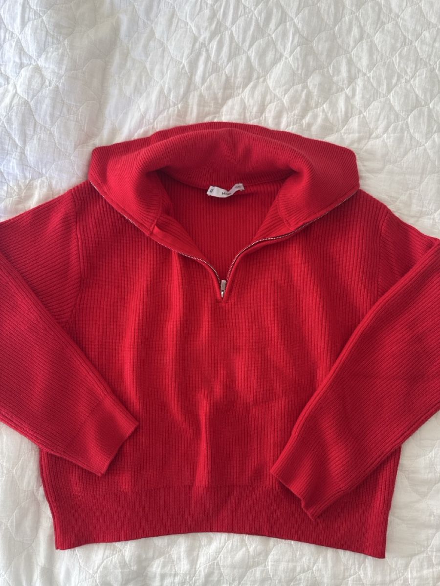 Mango Maglioni & Felpe: Pull Mango rouge, taille L ! ❤️ – Usato da Genève venduto da Cicin 1