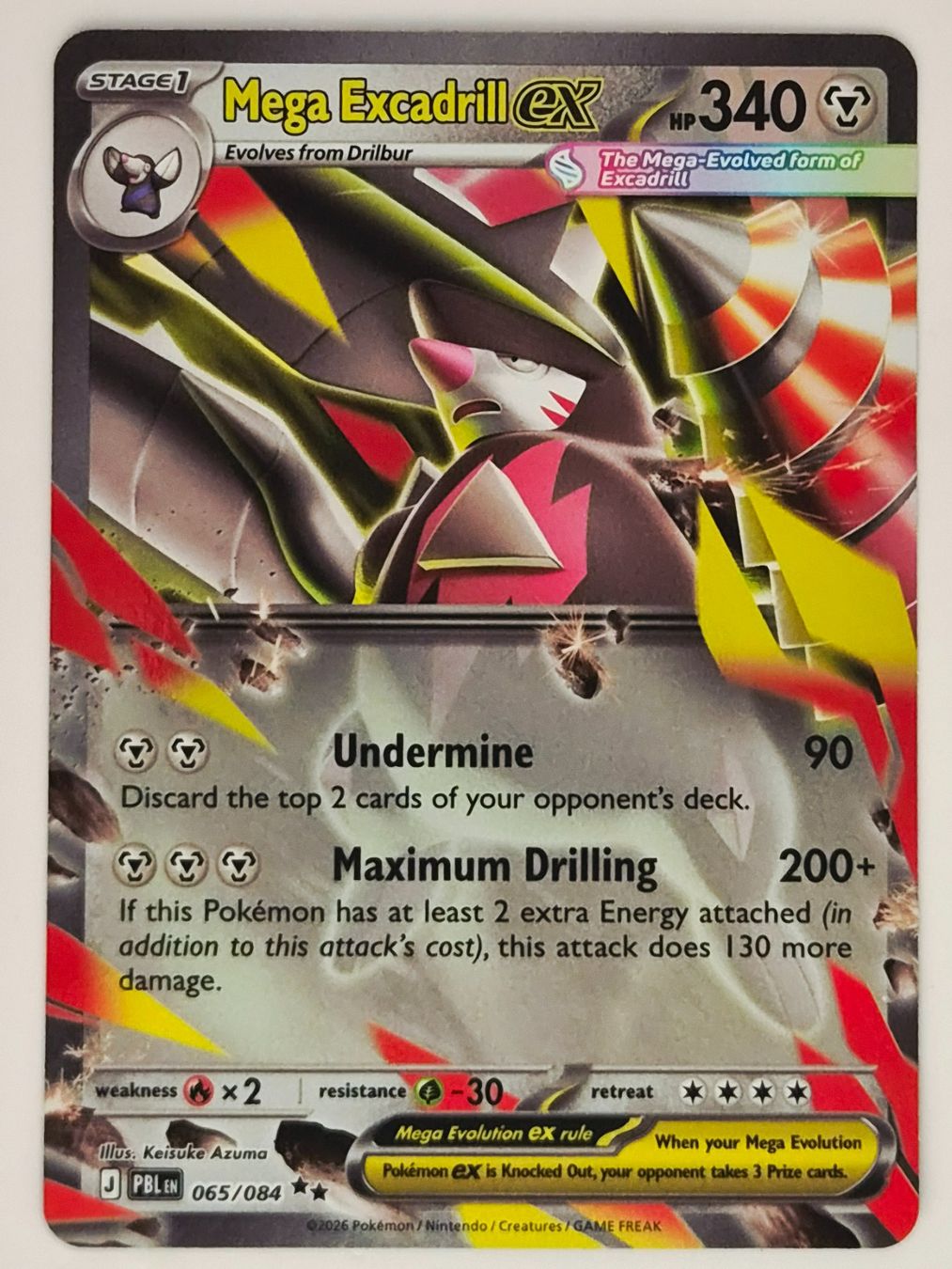 Pokémon Carte collezionabili: Mega Excadrill EX / Mega Stalobor EX / Pitch Black / PBL 065 – Nuovo (secondo la descrizione) da Arni AG venduto da PokemonCardsStore