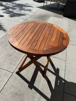 Gartentisch klappbar rund Teak-Holz - Zustand neu