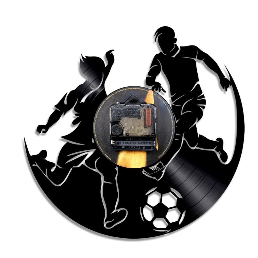 Orologi da terra & Orologi da parete: Schallplatten Uhr Fussball – Nuovo e nell'imballaggio originale da Arth venduto da Top-E 3