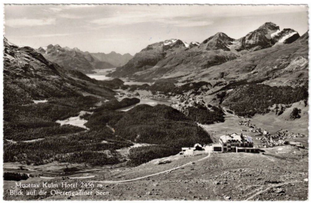 Cartoline postali: St. Moritz - Standseilbahn Muottas Muragl Bergstation – Usato da Binningen venduto da Mountainrider