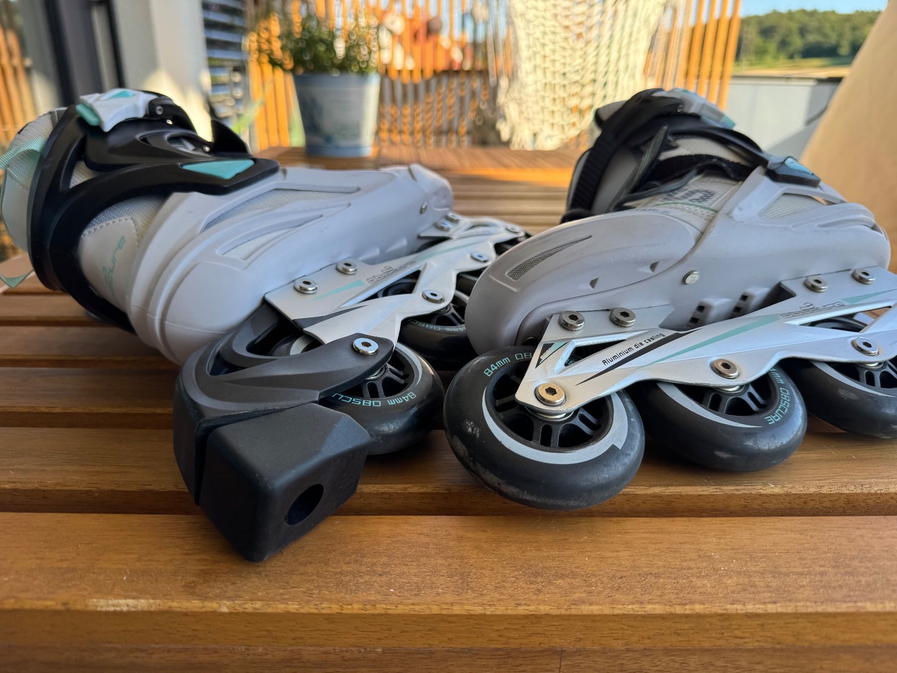Obscure Pattini in linea & Pattini a rotelle: Inlineskates Obscure weiss in Gr. 39 – Usato da Hettlingen venduto da NorausWinti 1