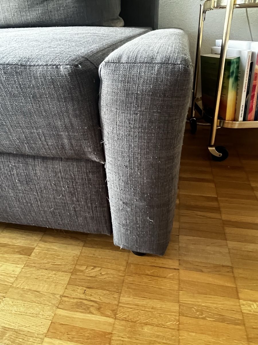 Divani: Canapé lit d angle gris avec rangement – Usato da Magglingen/Macolin venduto da Bleurusse 3