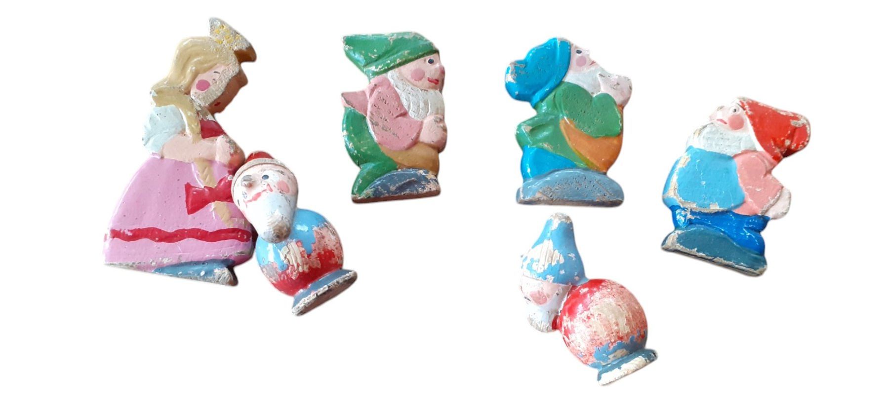 Figuren: Figuren Erzgebirge Schneewittchen mit Zwergen – Gebraucht aus Mörschwil von lindaswunderkiste