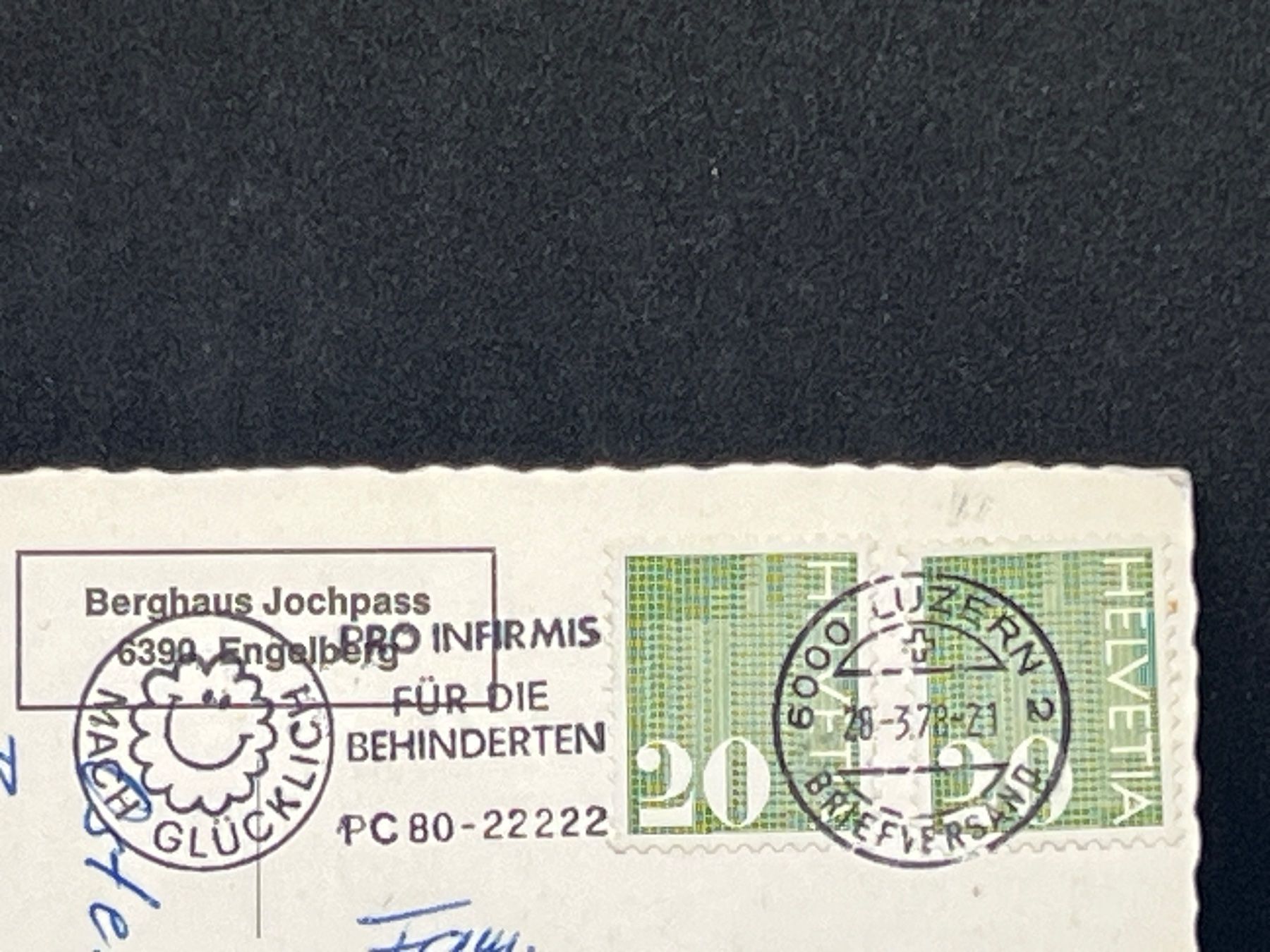 Cartoline postali: Engelberg-Jochpass / Zentralschweiz – Usato da Widnau venduto da Brusi9 1