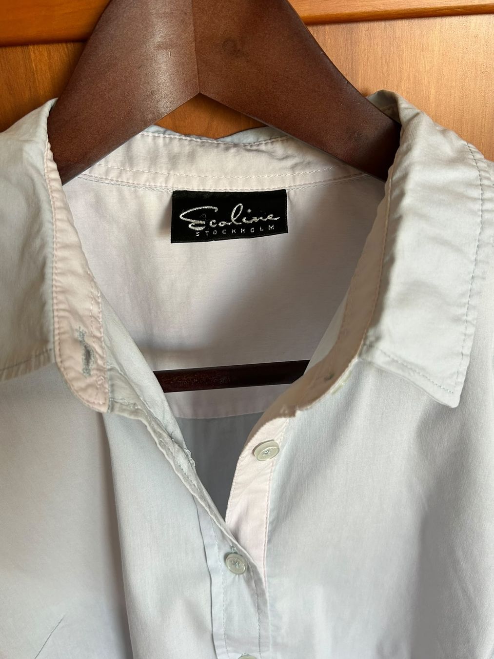 Camicette: Damen Hemd Ecoline Stockholm Grösse S hellblau – Usato da Wädenswil venduto da coconut1289 1