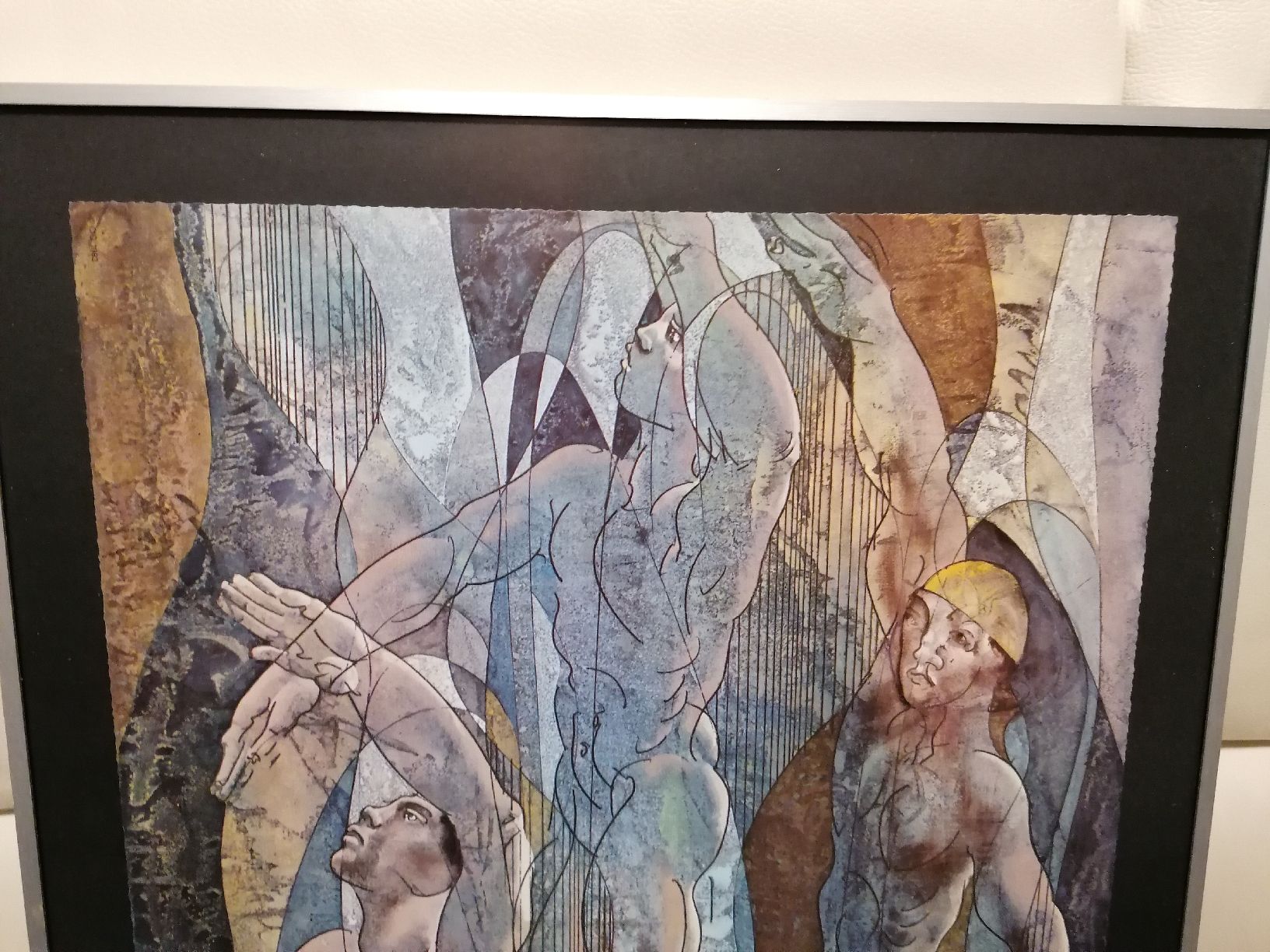 Grafica & Litografie: Gerahmtes Bild "Schwimmen", Hans Erni, 1983 – Nuovo (secondo la descrizione) da Wahlen b. Laufen venduto da Aweiss 1