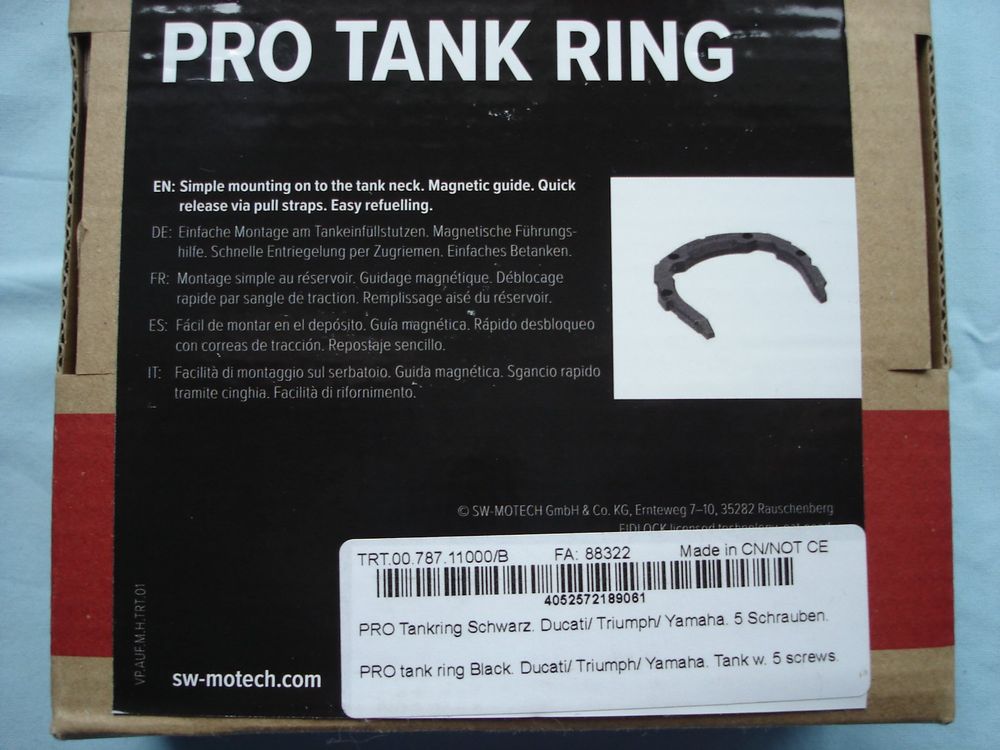 Kit de fijación SW MOTECH EVO TANK RING TRT.00.640.30400/B