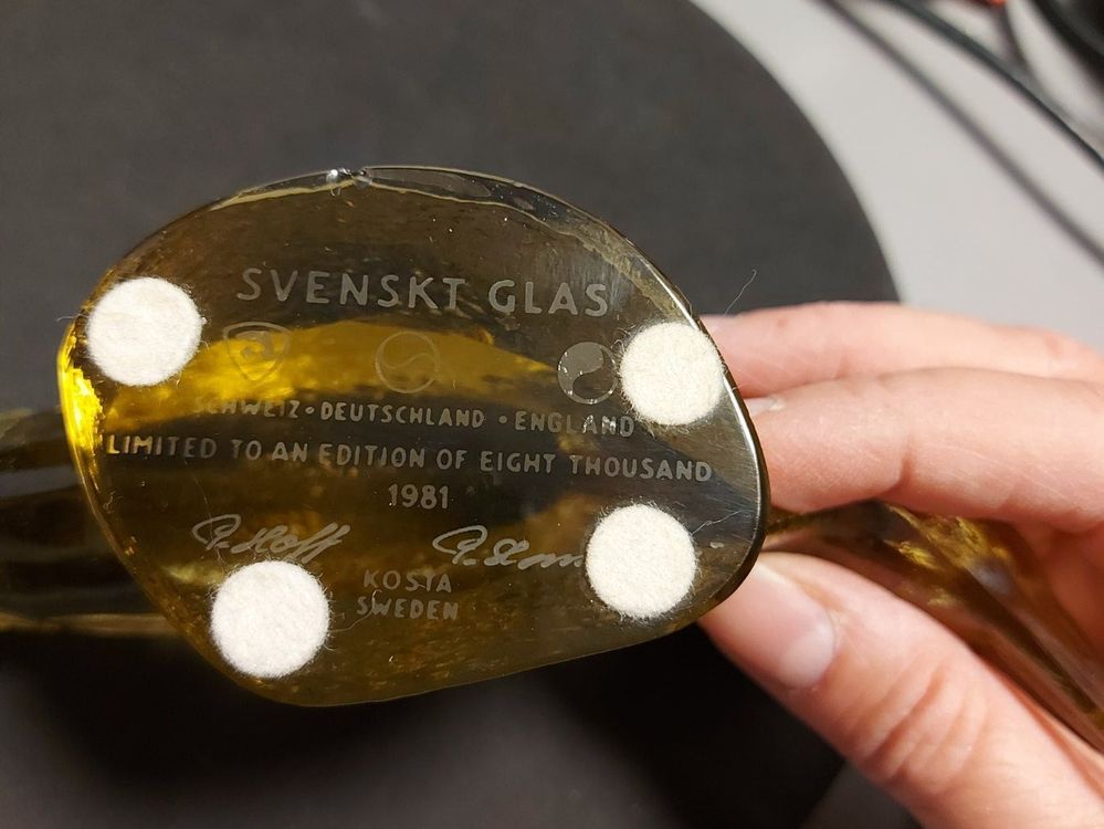 Glasfigur Kosta Schweden, signiertlimited Edition Kaufen auf Ricardo