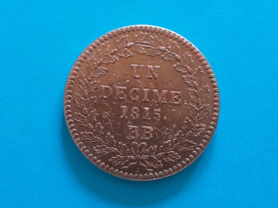 Tutti le monete: 1 décime 1815 BB, France, 17g – Usato da Aarau venduto da Reto_BA_01