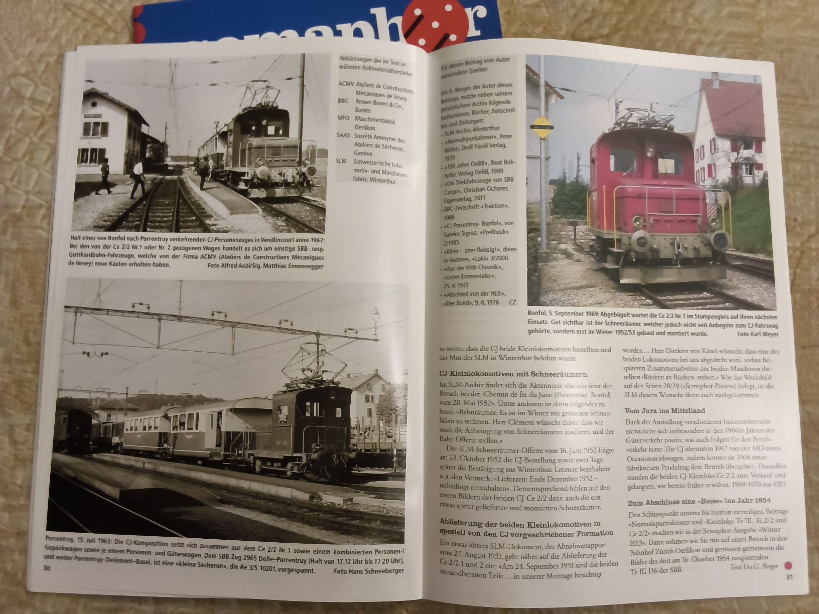 Riviste & Magazine: 2er Set Eisenbahn-Hefte Semaphor 2013 Sommer/Herbst – Usato da Hallau venduto da histoiremerveilleuse 3