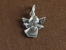 Kleiner Schutzengel mit Herz, Silber 925