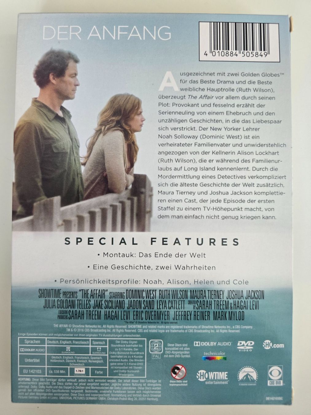 Tutti i DVDs: THE AFFAIR - SEASON 1 – Usato da Buchrain venduto da reloca 1