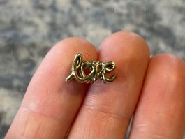 Pandora Charm "love" 14K VERGOLDET 💛 handgeschrieben ✨