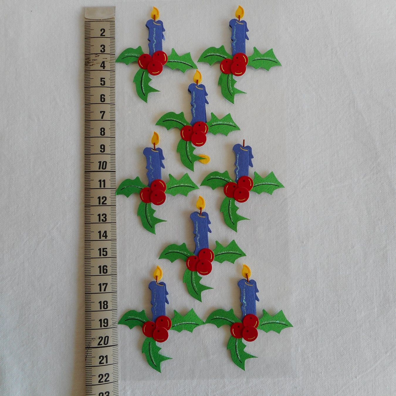 Sticker: 3D Sticker gross - Blaue Weihnachtskerzen – Nuovo e nell'imballaggio originale da Niederlenz venduto da Berghem 2