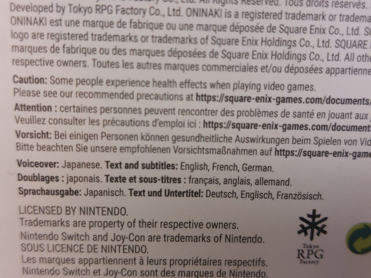 Nintendo Giochi: Oninaki  - PAL Nintendo Switch - 100% NEW – Nuovo e nell'imballaggio originale da Pambio Noranco venduto da Pol69 3