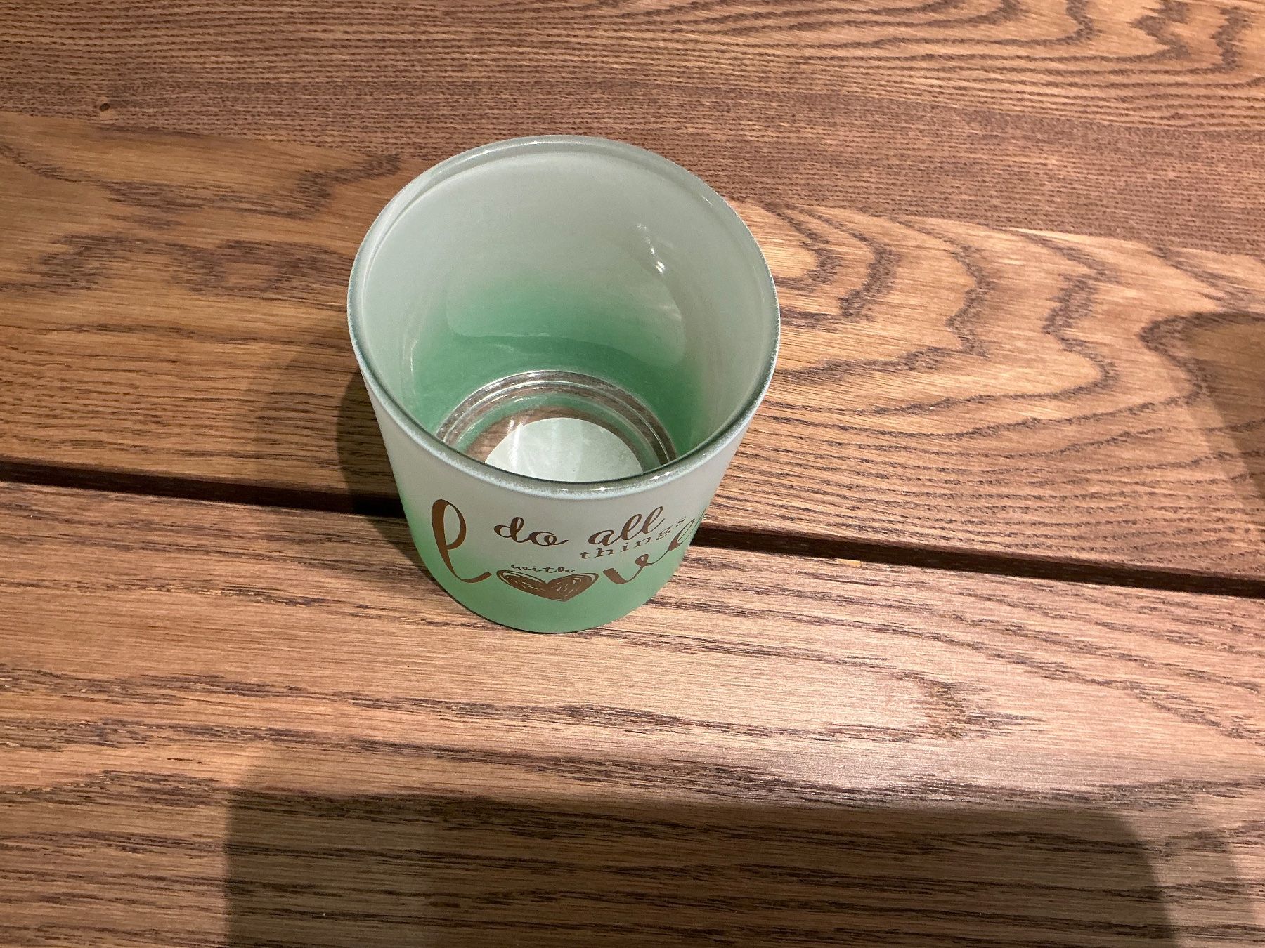 Tutte le decorazioni: Windlicht "do all things with love" 💚 Türkis – Nuovo (secondo la descrizione) da Würenlos venduto da sweety5436 1