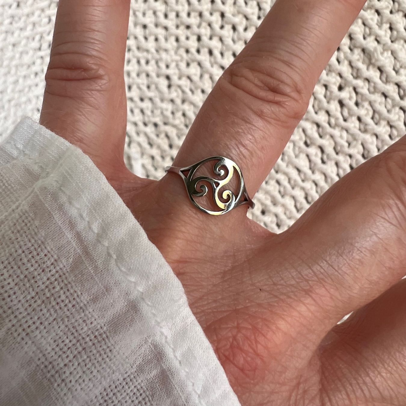 Ringe: Bague Triskell en acier inox – Neu (gemäss Beschreibung) aus Pully von sunaddict 1