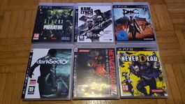 Playstation 3 Spiele Sammlung 6x Kompl.mit Anleitung !
