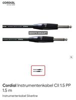 4× Cordial Instrumentenkabel mit Garantie