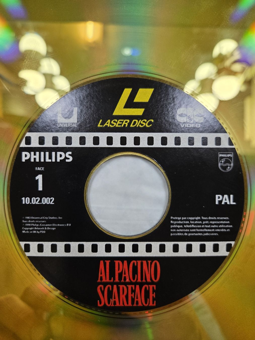 Tutte le decorazioni: Laser Disc Scarface Al Pacino incomplet – Difettoso da Genève venduto da xso_dm5n 4