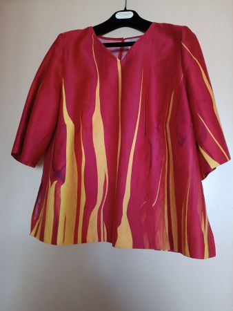 Blusentop rot gelb exclusiv
