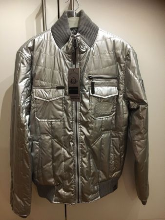 GOV DENIM - Herren Jacke, silber, S