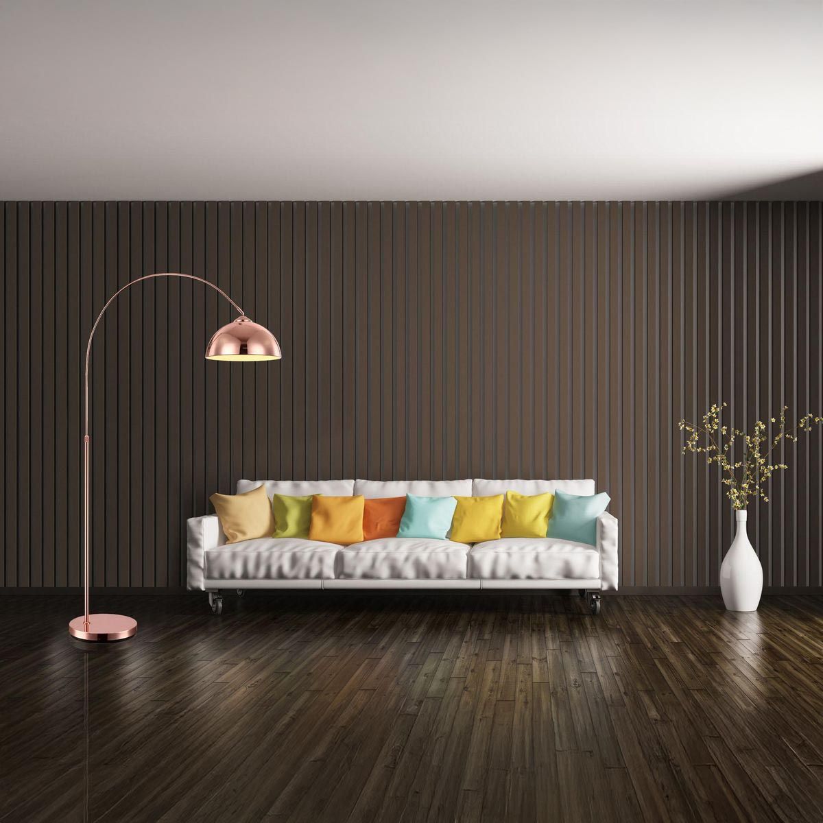 Lampade: Stehleuchte, Kupfer, 196 cm Höhe – Nuovo (secondo la descrizione) da Kreuzlingen venduto da Smart-Light