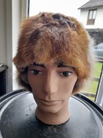 Wärmende Fuchspelz Mütze mit Schwanz Winter Unisex