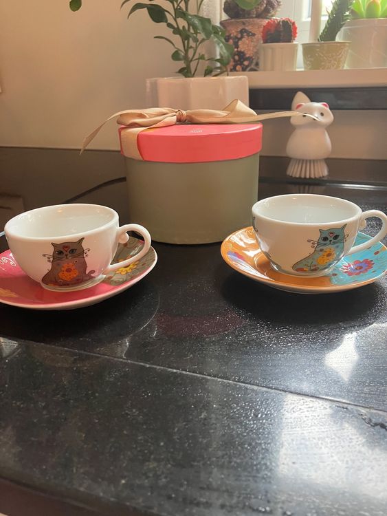 Coffret Cadeau 2 Tasses à Expresso 90 Ml – Motif Arabe Coloré – Images D'Orient – Métal