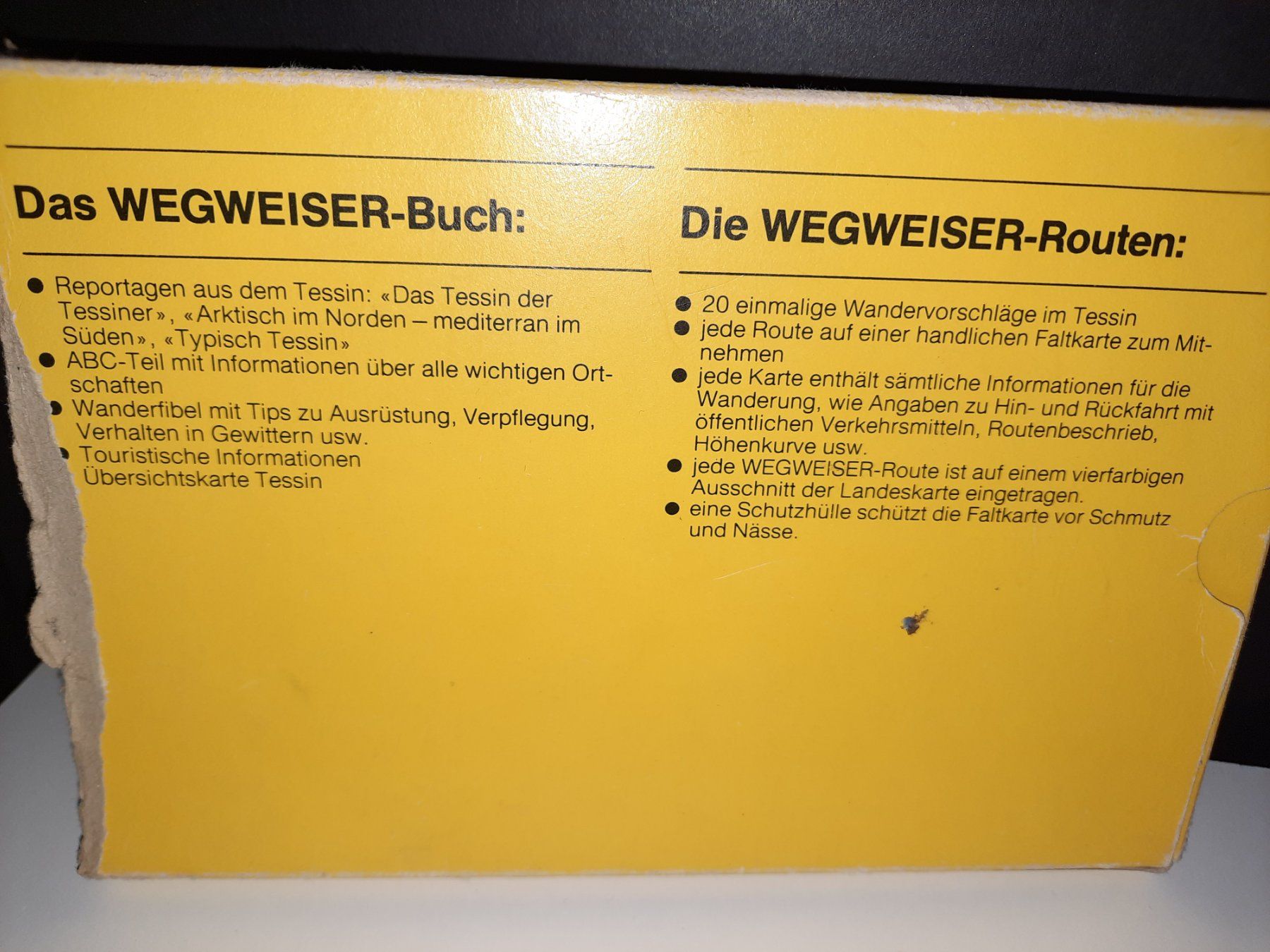 Libri: Das Gelbe Heft Wegweiser Tessin – Usato da Biasca venduto da Old_6blh 3