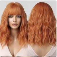 ✅ Bobschnitt Synthetische Perücken, Rotes Haar [NEU]