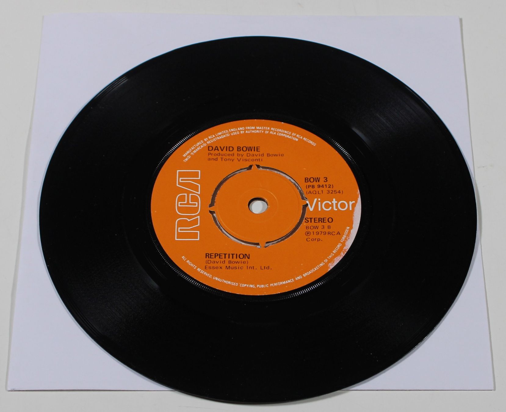 Schallplatten: 7" DAVID BOWIE - DJ - 1. Press Release England 1979! – Gebraucht aus Brüttisellen von Collector-Corner 3