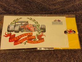 Ferrari F1 Postkarte & Pin – GP Adelaide 1992