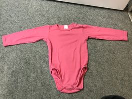 Mädchen Body Langarm Grösse 98 Rosa Baumwolle
