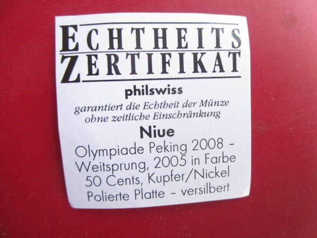 Medaillen: Elisabeth II - Olympiade Peking 2008 - Weitsprung - PP – Neu und originalverpackt aus Luzern von Horoskop1 2