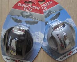 2 x Swiss Eye Sun Screen Clip Brillenhalter
