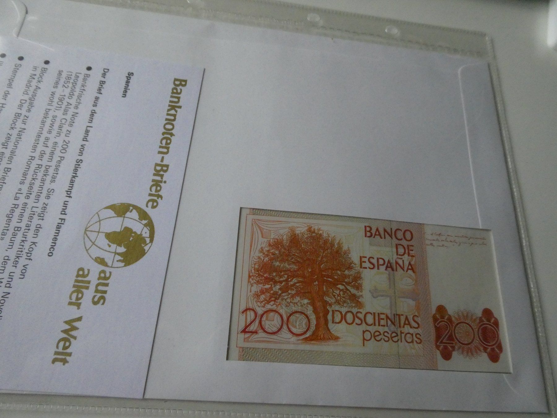Banknoten: Spanien  1985, Banknotenbrief – Neu (gemäss Beschreibung) aus Hinterforst von rohusri 2